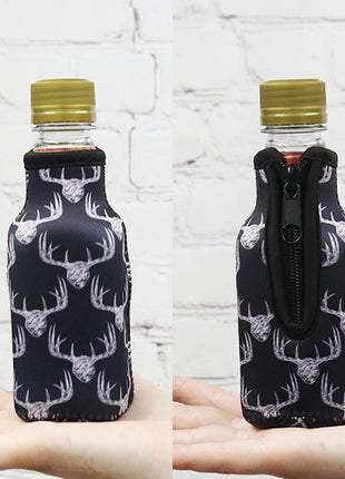 Chalkboard Antlers 8oz Mini Bottleneck Sleeve- Limited Edition* - Drink Handlers