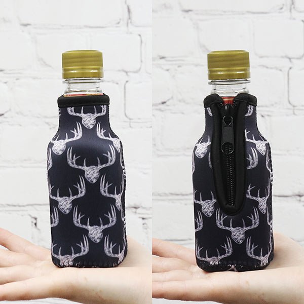 Chalkboard Antlers 8oz Mini Bottleneck Sleeve- Limited Edition* - Drink Handlers
