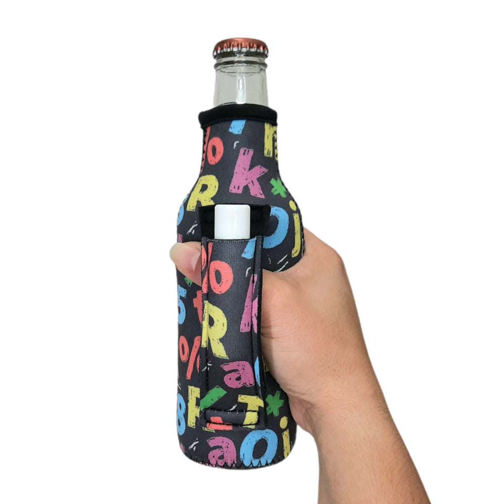 Chalkboard Letters 12oz Bottleneck Handler™ - Drink Handlers