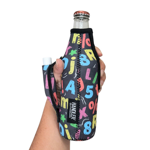 Chalkboard Letters 12oz Bottleneck Handler™ - Drink Handlers