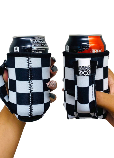 Checkerboard 12oz Regular Can Handler™ - Drink Handlers
