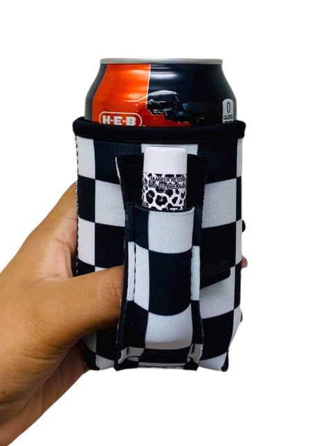 Checkerboard 12oz Regular Can Handler™ - Drink Handlers