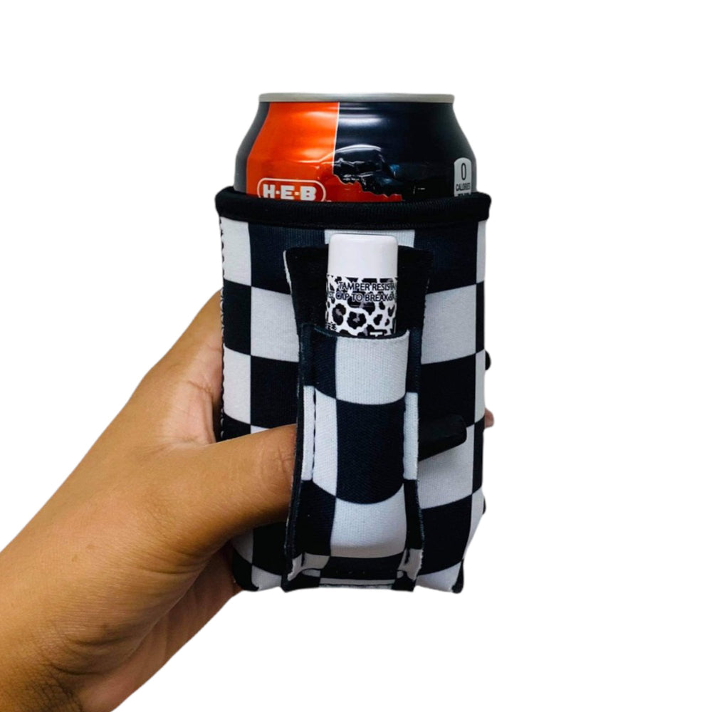 Checkerboard 12oz Regular Can Handler™ - Drink Handlers