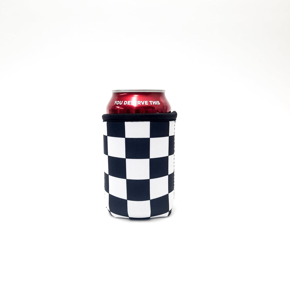 Checkerboard 12oz Regular Can Sleeve - Drink Handlers