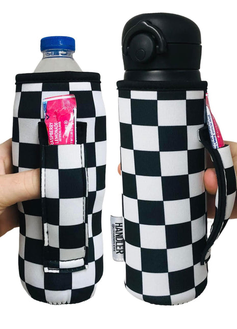 Checkerboard 16 - 24oz Water Bottle Handler™ - Drink Handlers