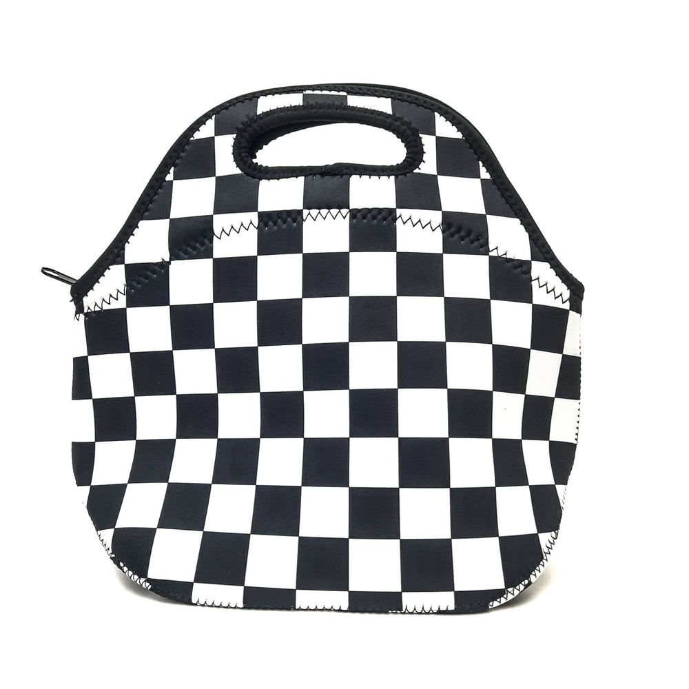 Checkerboard Lunch Bag Tote - Drink Handlers