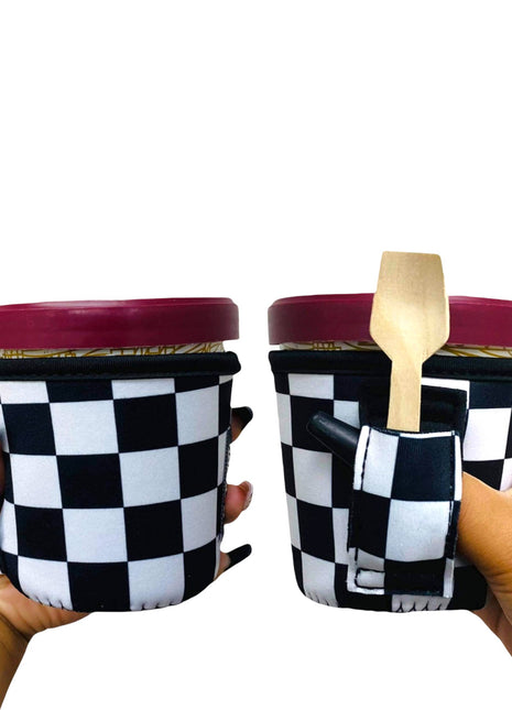 Checkerboard Pint Size Ice Cream Handler™ - Drink Handlers