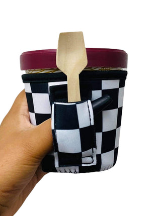 Checkerboard Pint Size Ice Cream Handler™ - Drink Handlers