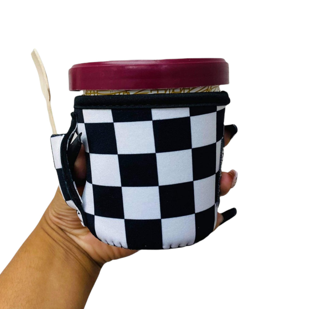 Checkerboard Pint Size Ice Cream Handler™ - Drink Handlers