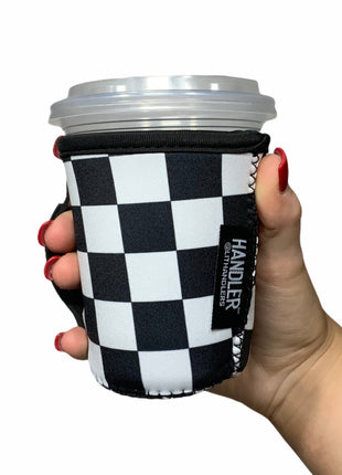 Checkerboard w/ Leopard Small & Medium Coffee Handler™ - Drink Handlers
