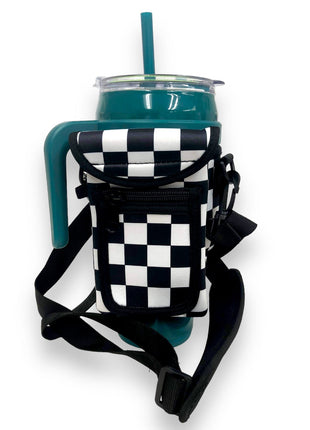 Checkerboard Wrap Around Drink Pocket *PREORDER* - Drink Handlers
