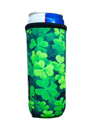Clovers 12oz Slim Can Sleeve - Drink Handlers