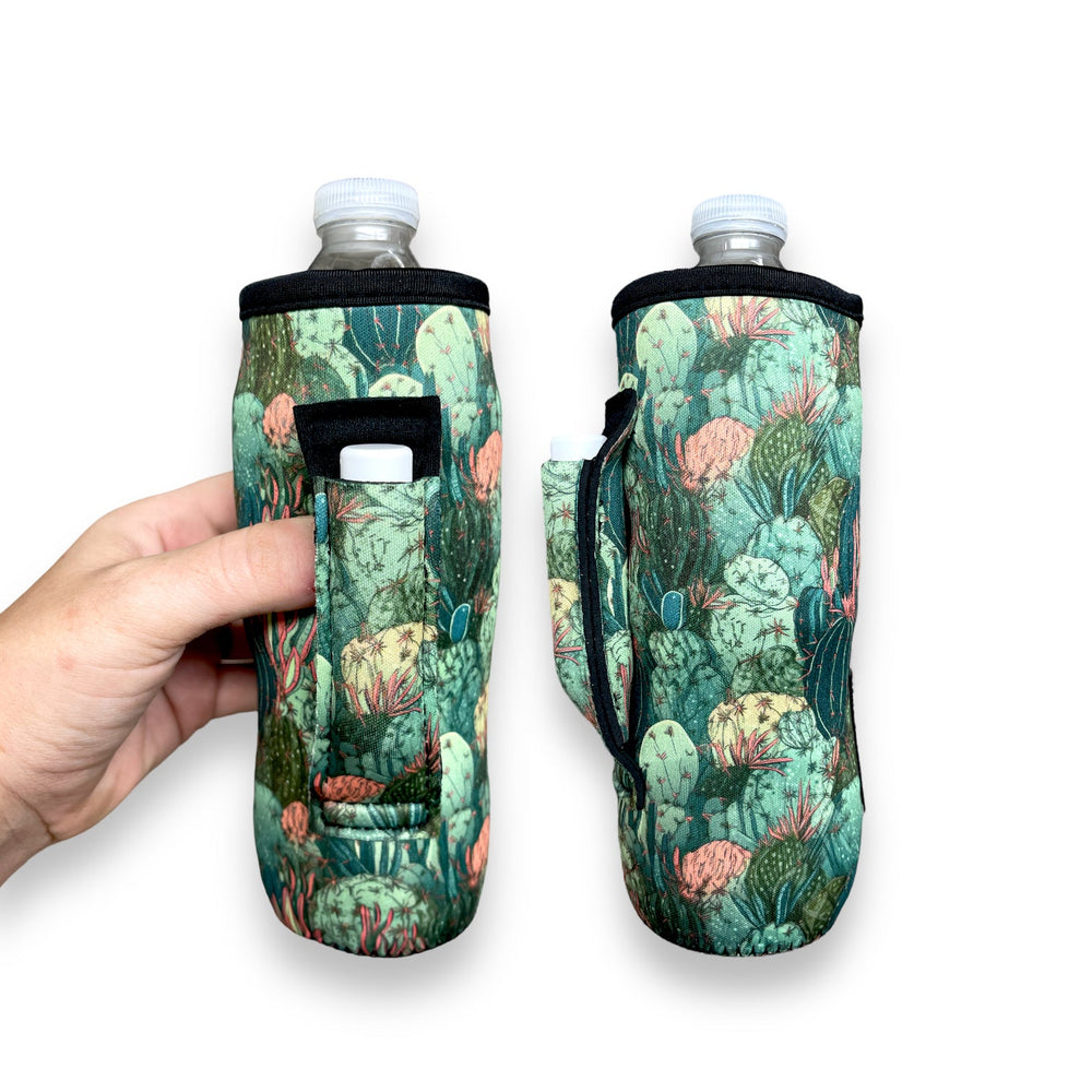 Lit Handlers Neoprene Water Bottle Sleeve - 16-24 oz Insulated Water Bottle  Holder for Walking, Running, & Cycling - Soda Can Cooler & Beer Sleeve 