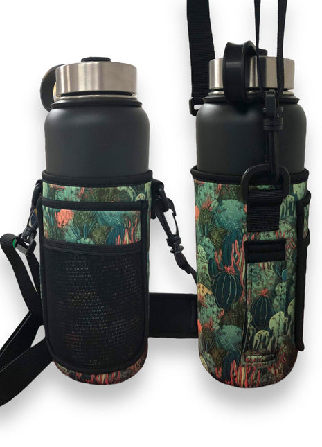 Coral Cactus 30-40oz Tumbler Handler™ With Carrying Strap - Drink Handlers