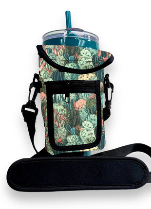Coral Cactus Wrap Around Drink Pocket *PREORDER* - Drink Handlers