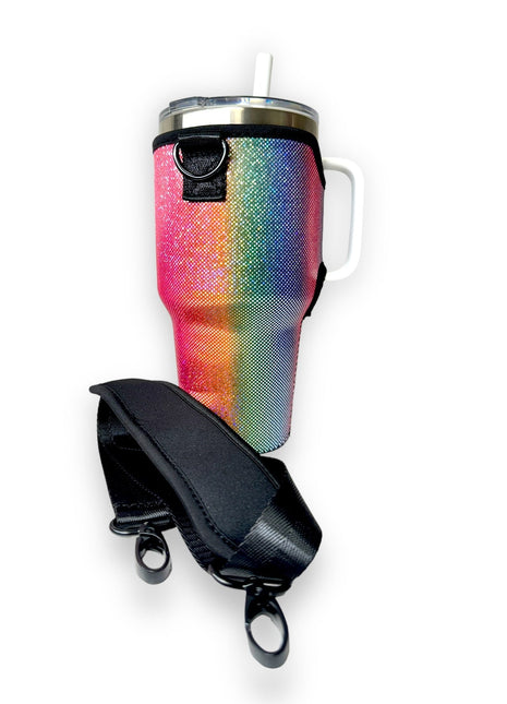 Cosmic Craze 25-35oz Tumbler With Handle Sleeve - Drink Handlers