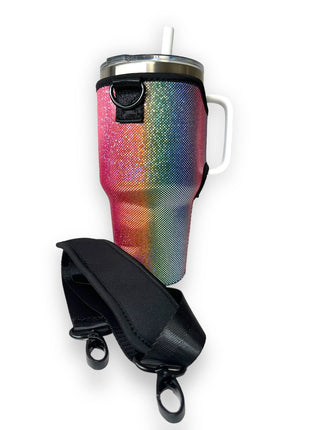 Cosmic Craze 25-35oz Tumbler With Handle Sleeve - Drink Handlers