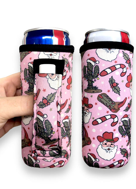 Cowboy Santa 12oz Slim Can Handler™ - Drink Handlers