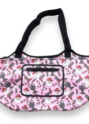 Cowboy Santa Neoprene Tote - Drink Handlers