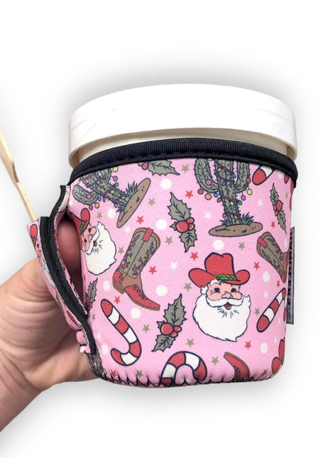 Cowboy Santa Pint Size Ice Cream Handler™ - Drink Handlers