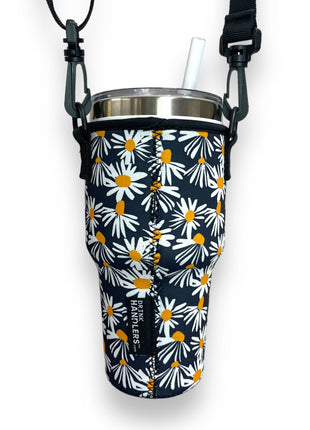 Daisy 25-35oz Tumbler With Handle Sleeve - Drink Handlers