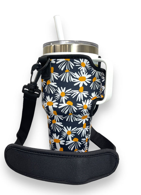 Daisy 25-35oz Tumbler With Handle Sleeve - Drink Handlers