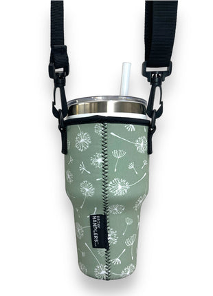 Dandelion 25-35oz Tumbler With Handle Sleeve - Drink Handlers