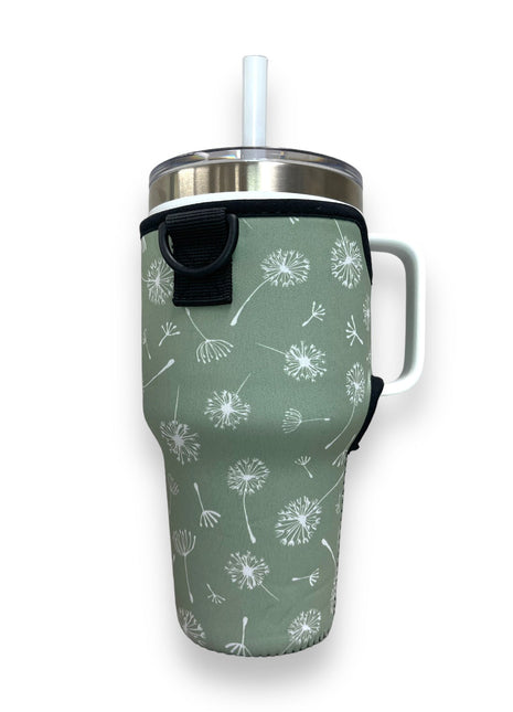 Dandelion 25-35oz Tumbler With Handle Sleeve - Drink Handlers