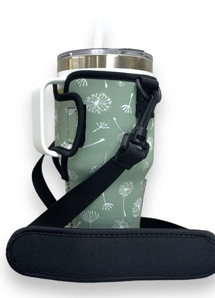 Dandelion 25-35oz Tumbler With Handle Sleeve - Drink Handlers