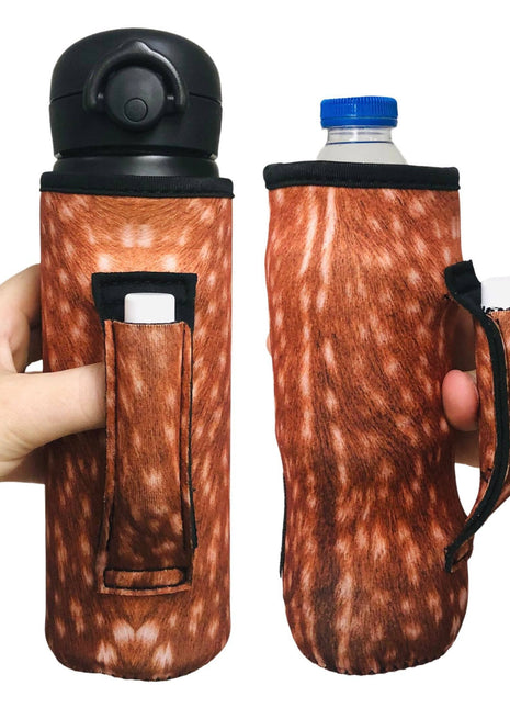 Deer Hide 16-24oz Water Bottle Handler™ - Drink Handlers