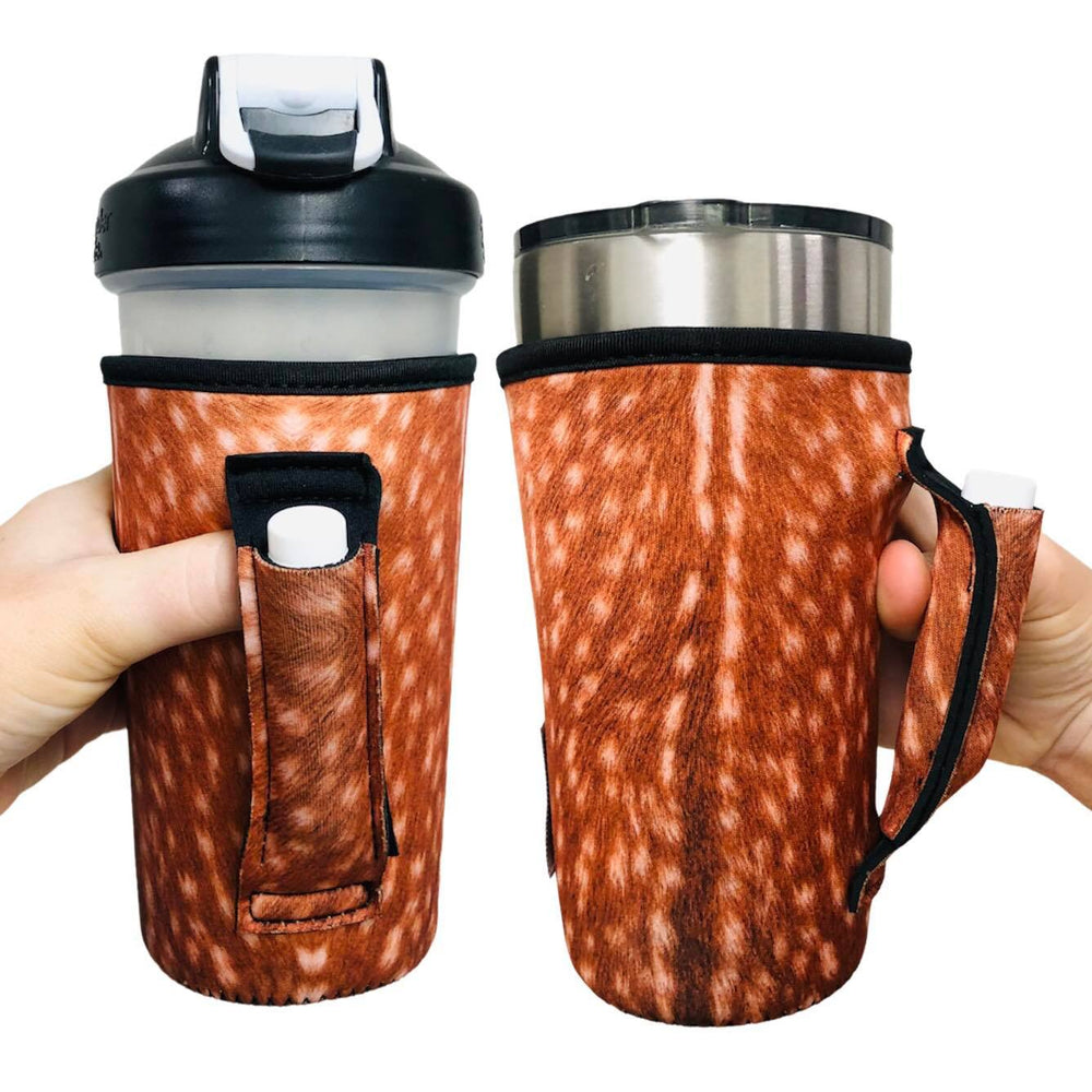 Deer Hide 20oz Large Coffee / Tea / Tumbler Handler™ - Drink Handlers