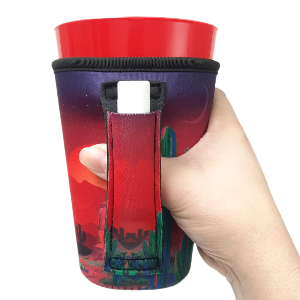 Desert Cactus 16oz PINT Glass / Medium Fountain Drinks and Tumbler Handlers™ - Drink Handlers