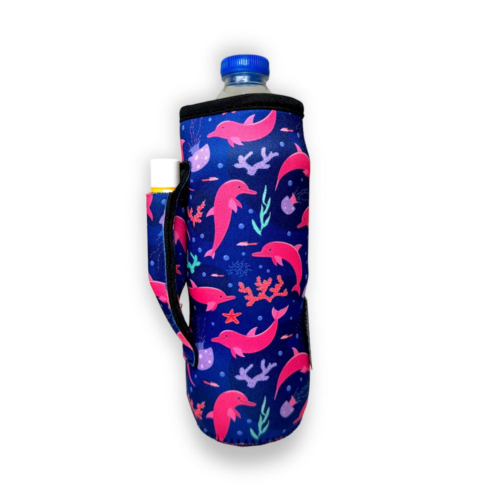 Dolphins 16-24oz Soda & Water Bottle / Tallboy Can Handler™ - Drink Handlers