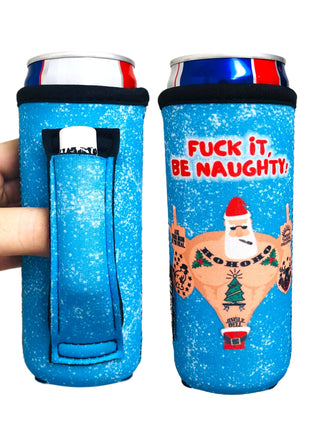 *EXPLICIT Santa 12oz Slim Can Handler™ - Drink Handlers