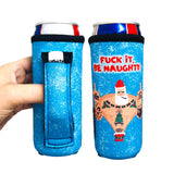 *EXPLICIT Santa 12oz Slim Can Handler™ - Drink Handlers