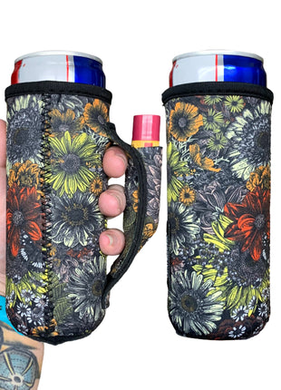 Fall Floral 12oz Slim Can Handler™ - Drink Handlers
