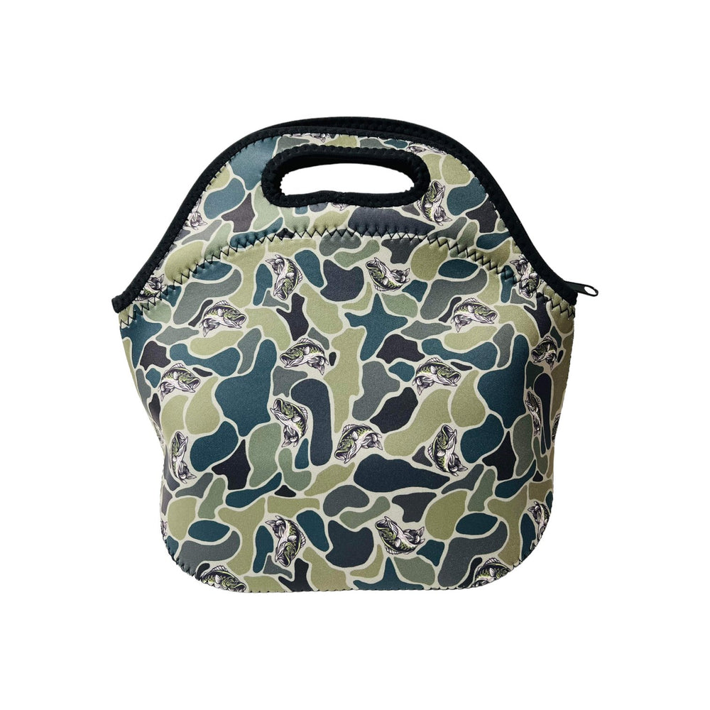 Fish Camo Lunch Bag Tote - Drink Handlers