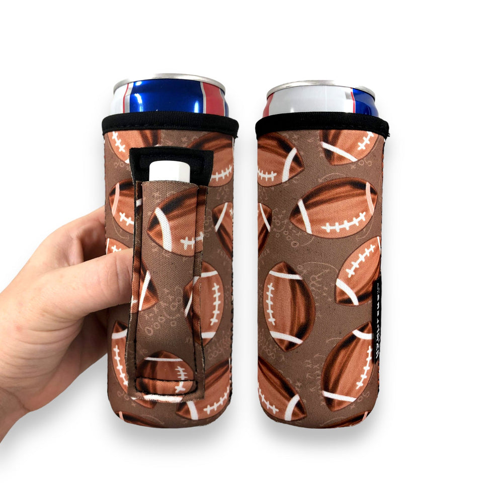 Neoprene Slim Can Handlers™ With Pocket in Handle – Drink Handlers
