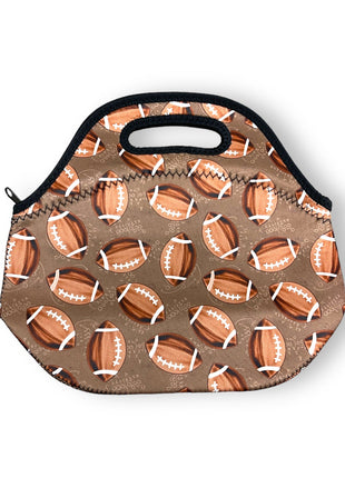 Footballs Lunch Bag Tote - Drink Handlers