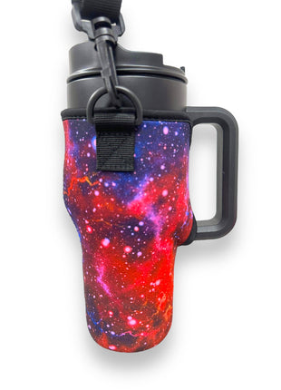 Galaxy 25-35oz Tumbler With Handle Sleeve - Drink Handlers