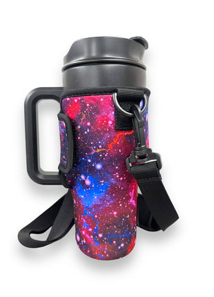 Galaxy 25-35oz Tumbler With Handle Sleeve - Drink Handlers