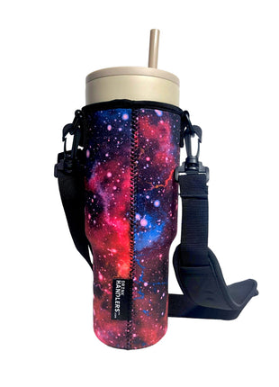 Galaxy 40oz Tumbler With Handle Sleeve - Drink Handlers