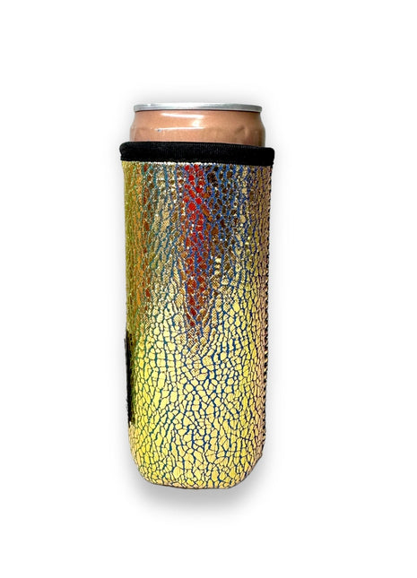 Glimmering Gold 12oz Slim Can Handler™ - Drink Handlers