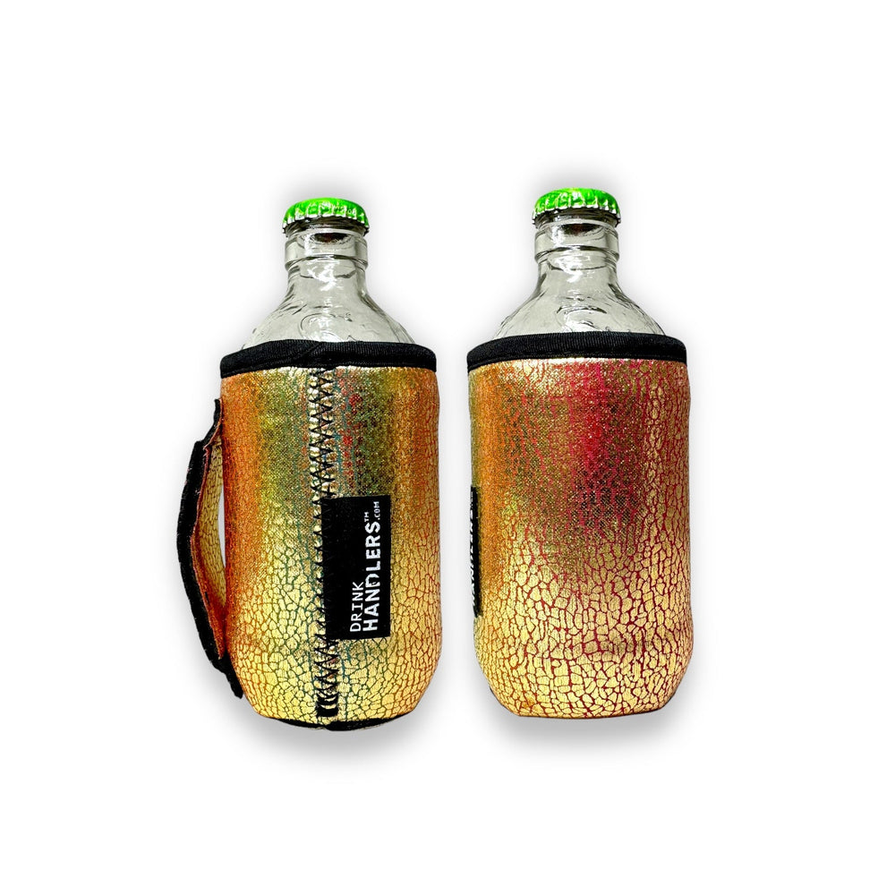 Glimmering Gold 12oz Stubby Can Handler™ - Drink Handlers