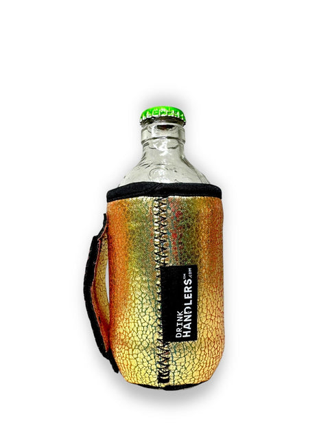 Glimmering Gold 12oz Stubby Can Handler™ - Drink Handlers