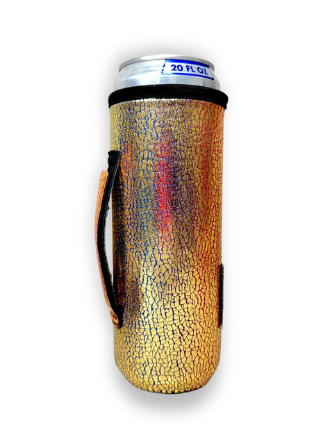 Glimmering Gold 16-24oz Soda & Water Bottle / Tallboy Can Handler™ - Drink Handlers