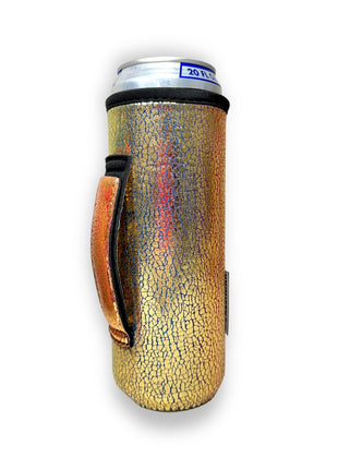 Glimmering Gold 16-24oz Soda & Water Bottle / Tallboy Can Handler™ - Drink Handlers