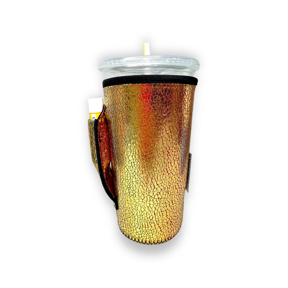 Glimmering Gold 20oz Large Coffee / Tea / Tumbler Handler™ - Drink Handlers