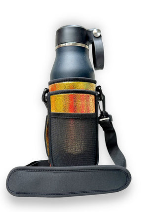 Glimmering Gold 30-40oz Tumbler Handler™ With Carrying Strap - Drink Handlers