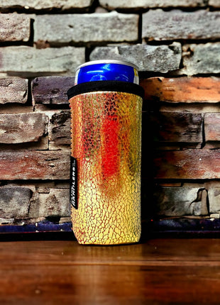 Glimmering Gold 8-10oz Slim Can Handler™ - Drink Handlers